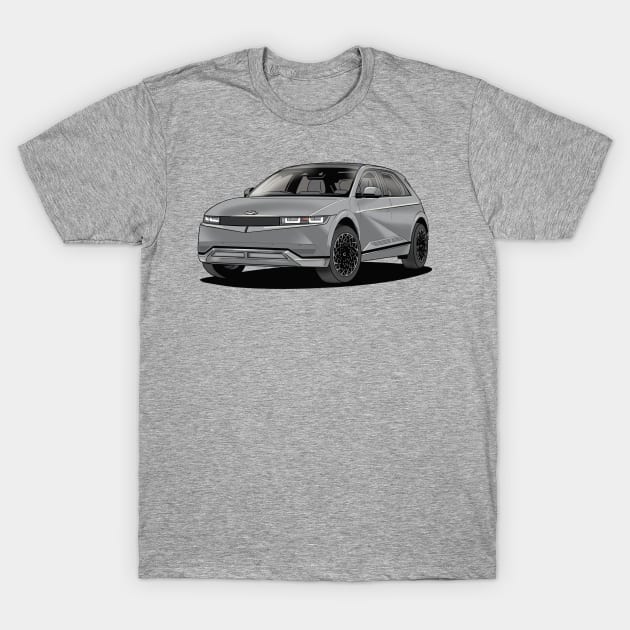 Hyundai Ioniq 5 Electric Car T-Shirt by Webazoot